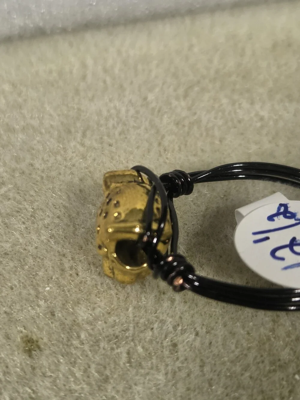 Handcrafted Gold Leopard Head Wire-Wrap Ring - Men's Jewelry